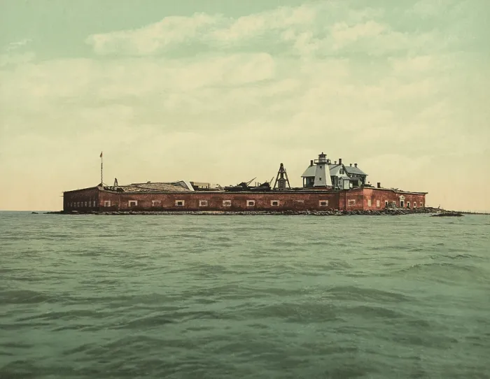 Framed Print : Fort Sumter, in Charleston harbor, South Carolina in 1901
