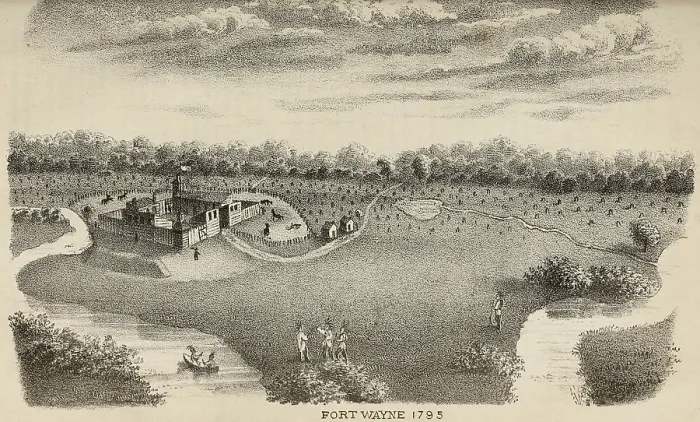 Framed Print : Fort Wayne, was established in 1794 by Gen. Anthony Wayne after his victory over the Miami Indians of the Western Confederacy