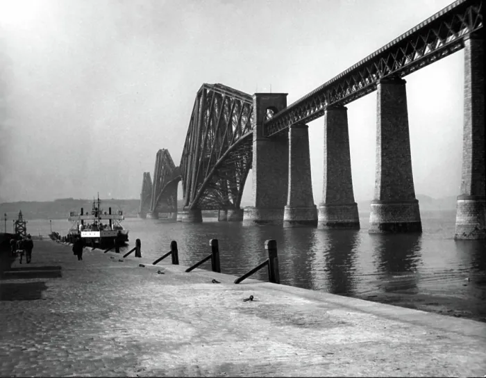 Framed Print : FORTH BRIDGE-Firth of Forth Bridge and ferry Boat, Edinburgh, Scotland. 5 / 18 / 37. Courtesy: CSU Archives / Everett Collection Framed Print : FORTH BRIDGE-Firth of Forth Bridge and ferry Boat, Edinburgh, Scotland. 5 / 18 / 37. Courtesy: CSU Archives / Everett Collection
