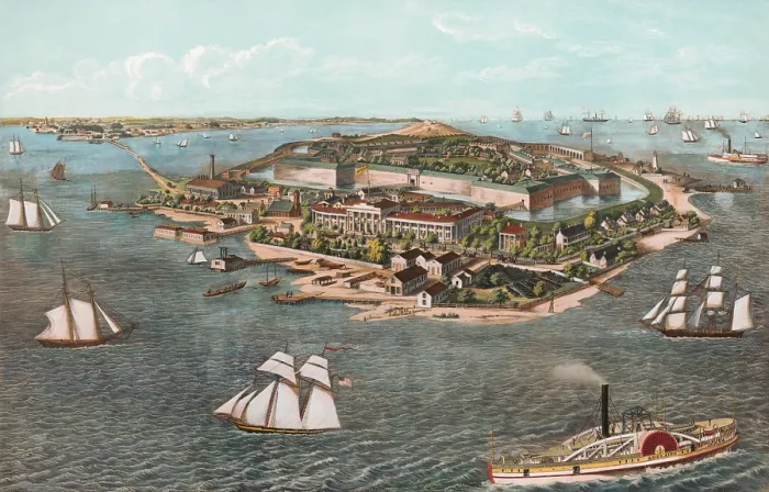 Framed Print : Fortress Monroe as it appeared in 1861. Hygeia Hotel, located between the moat around Fort Monroe and the James River shipping channel was removed in 1862 Framed Print : Fortress Monroe as it appeared in 1861. Hygeia Hotel, located between the moat around Fort Monroe and the James River shipping channel was removed in 1862