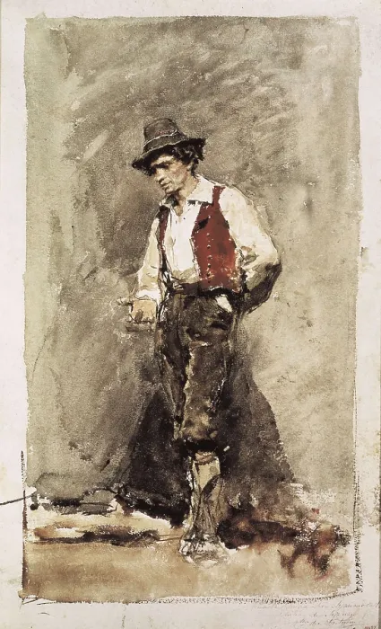 Framed Print : FORTUNY, Mariano (1838-1874). Calabrs. 1868. Romanticism. Watercolour. SPAIN. Barcelona. National Art Museum of Catalonia. AISA / Everett Collection**US SALES ONLY**