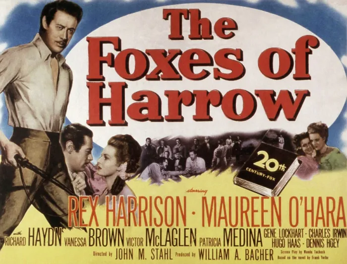 Framed Print : THE FOXES OF HARROW, Rex Harrison, Maureen O'Hara, Vanessa Brown, 1947