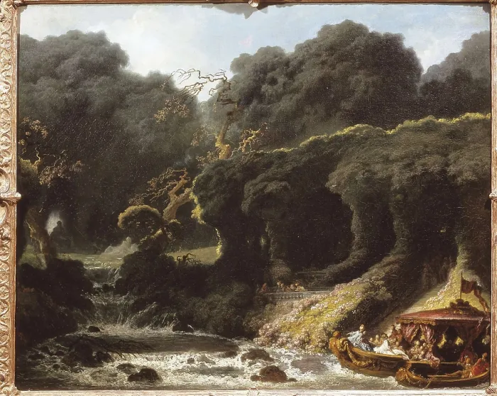 Framed Print : FRAGONARD, Jean Honor (1732-1806). The Fte at Rambouillet or The Island of Love. ca. 1770. Rococo. Oil on canvas. PORTUGAL. Lisbon