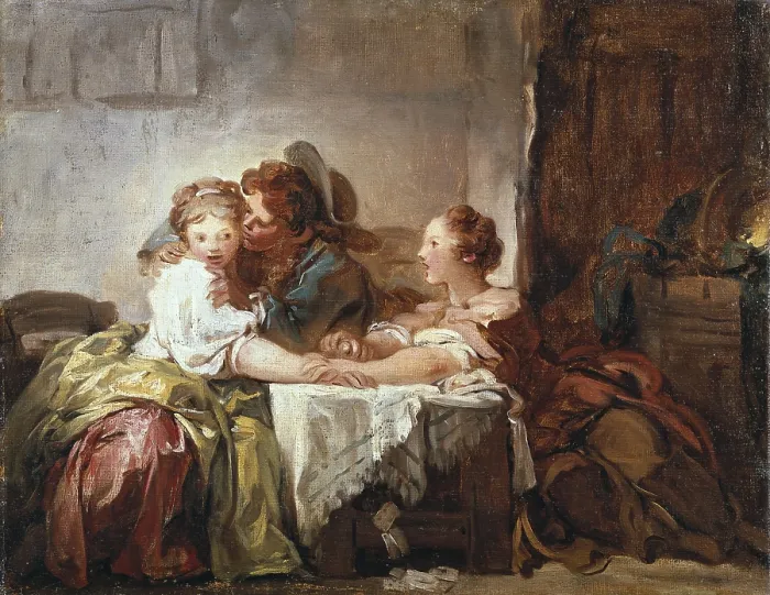 Framed Print : FRAGONARD, Jean Honore (1732-1806). Captured Kiss. 2nd half 18 c. Rococo. Oil on canvas. RUSSIA. Saint Petersburg. State Hermitage Museum. - C Framed Print : FRAGONARD, Jean Honore (1732-1806). Captured Kiss. 2nd half 18 c. Rococo. Oil on canvas. RUSSIA. Saint Petersburg. State Hermitage Museum. - C