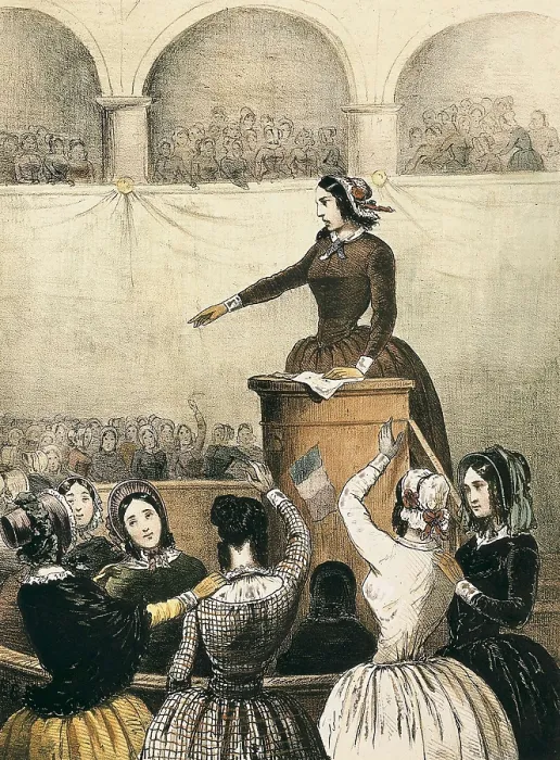 Framed Print : France (1850). Female Club. Litography. FRANCE. Paris. Muse Carnavalet (Carnavalet Museum). AISA / Everett Collection**US SALES ONLY** Framed Print : France (1850). Female Club. Litography. FRANCE. Paris. Muse Carnavalet (Carnavalet Museum). AISA / Everett Collection**US SALES ONLY**