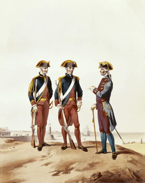 Framed Print : France (18th c.). Royal Navy. Pavilion Guard, Midshipman and Surgeon of the Royal Navy. Litography. FRANCE. Paris. Army Museum. AISA / Everett Collection**US SALES ONLY** Framed Print : France (18th c.). Royal Navy. Pavilion Guard, Midshipman and Surgeon of the Royal Navy. Litography. FRANCE. Paris. Army Museum. AISA / Everett Collection**US SALES ONLY**