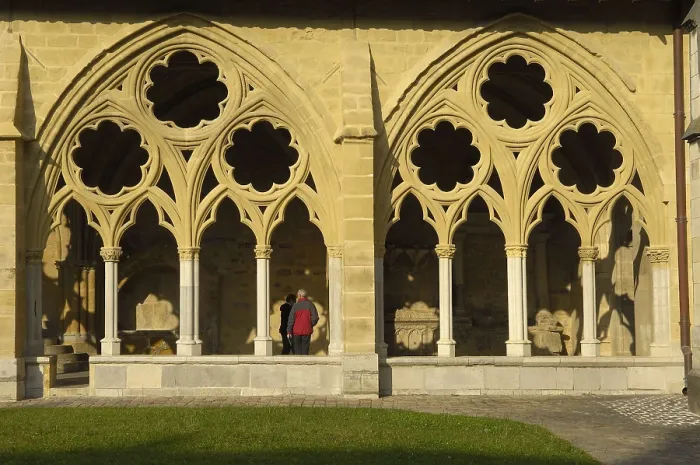 Framed Print : FRANCE. Bayonne. Cloister of the Cathedral of Saint Mary (1240). Gothic art. Architecture. AISA / Everett Collection**US SALES ONLY**