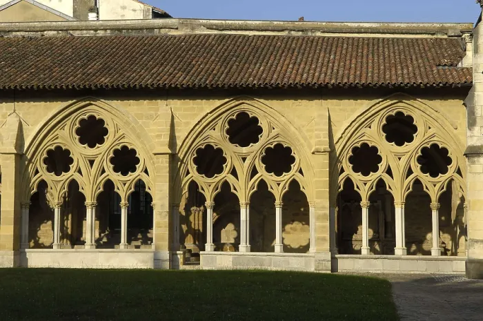 Framed Print : FRANCE. Bayonne. Gothic cloister of the Cathedral of Sainte-Marie (1240). Gothic art. Architecture. AISA / Everett Collection**US SALES ONLY**