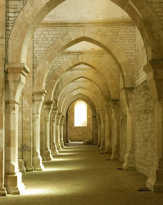 Framed Print : FRANCE. Bitis. Abbey of Fontenay. Cistercian monastery founded in 1119 by Bernardo de Claraval. Church from 1140-47 Framed Print : FRANCE. Bitis. Abbey of Fontenay. Cistercian monastery founded in 1119 by Bernardo de Claraval. Church from 1140-47