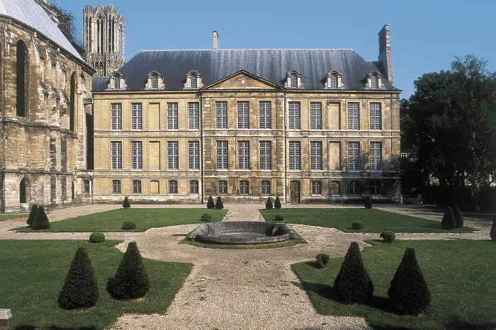 Framed Print : FRANCE. CHAMPAGNE-ARDENNE. MARNE. Reims. Archbishop's Palace, nowadays 'Muse du Tau'. AISA / Everett Collection**US SALES ONLY**