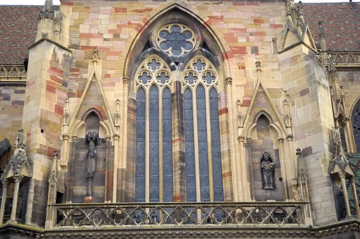 Framed Print : FRANCE. Colmar. Collegiate Church of Saint Martin. Detail of a window. Gothic art. Architecture. AISA / Everett Collection**US SALES ONLY** Framed Print : FRANCE. Colmar. Collegiate Church of Saint Martin. Detail of a window. Gothic art. Architecture. AISA / Everett Collection**US SALES ONLY**
