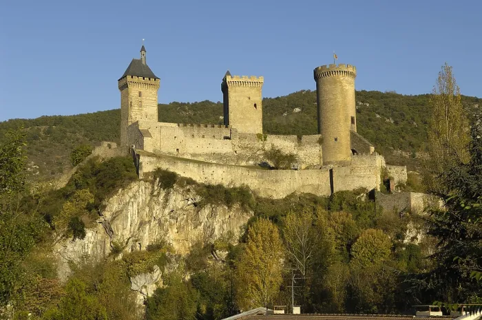Framed Print : FRANCE. Foix. Chteau de Foix (castle) (11th - 16th c.). Rafa Prez / AISA / Everett Collection (188074)**US SALES ONLY**