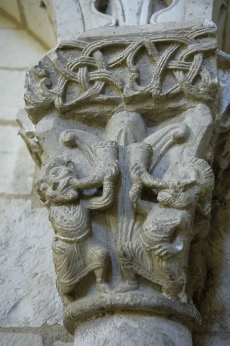 Framed Print : FRANCE. Lacommande. Church of Saint-Blaise (12th c.). Detail of a capital. Romanesque art. AISA / Everett Collection**US SALES ONLY** Framed Print : FRANCE. Lacommande. Church of Saint-Blaise (12th c.). Detail of a capital. Romanesque art. AISA / Everett Collection**US SALES ONLY**