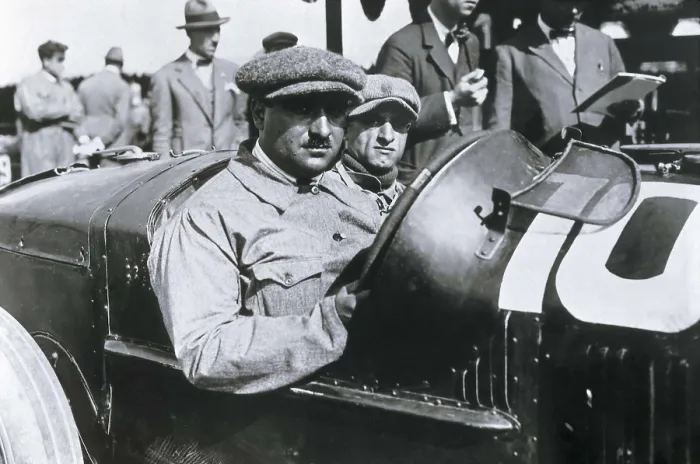 Framed Print : FRANCE. Lyon. Motoring. Campari driving his Alfa during the European Grand Prix (Lyon, 1924). AISA / Everett Collection**US SALES ONLY** Framed Print : FRANCE. Lyon. Motoring. Campari driving his Alfa during the European Grand Prix (Lyon, 1924). AISA / Everett Collection**US SALES ONLY**