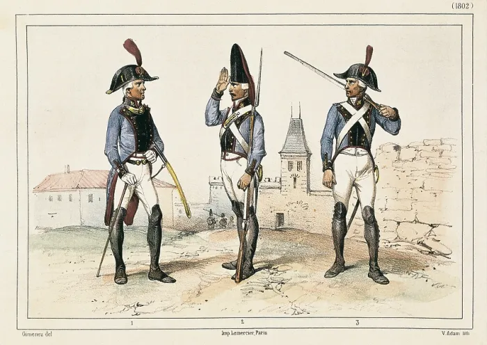 Framed Print : France. Military uniforms of 1802. Litography. AISA / Everett Collection**US SALES ONLY** Framed Print : France. Military uniforms of 1802. Litography. AISA / Everett Collection**US SALES ONLY**
