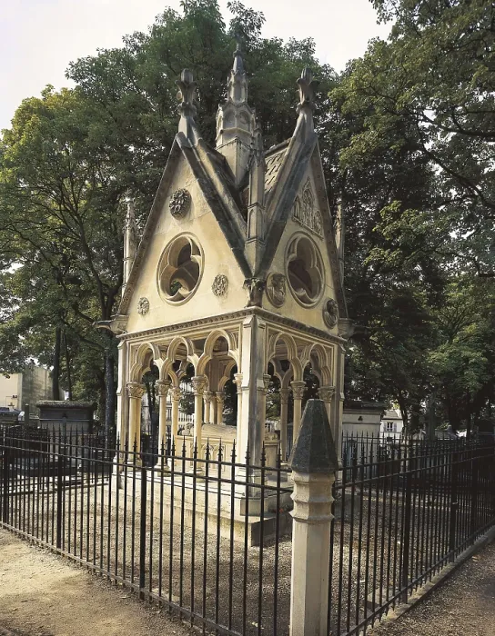 Framed Print : FRANCE. Paris. Cemetery of Pre Lachaise. Tomb of Abelard and Heloise. AISA / Everett Collection**US SALES ONLY**