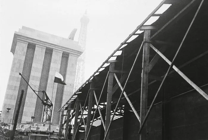 Framed Print : FRANCE. Paris. Paris International Exhibition (1937). Building of the Spanish Paviliondesigned by Josep Llus Sert and Luis Lacasa. The works on 23rd May. Photo by Roness-Ruan Framed Print : FRANCE. Paris. Paris International Exhibition (1937). Building of the Spanish Paviliondesigned by Josep Llus Sert and Luis Lacasa. The works on 23rd May. Photo by Roness-Ruan