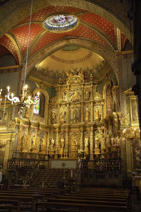 Framed Print : FRANCE. Saint-Jean-de-Luz. Baroque altarpiece of the Church of Saint John the Baptist. AISA / Everett Collection**US SALES ONLY**
