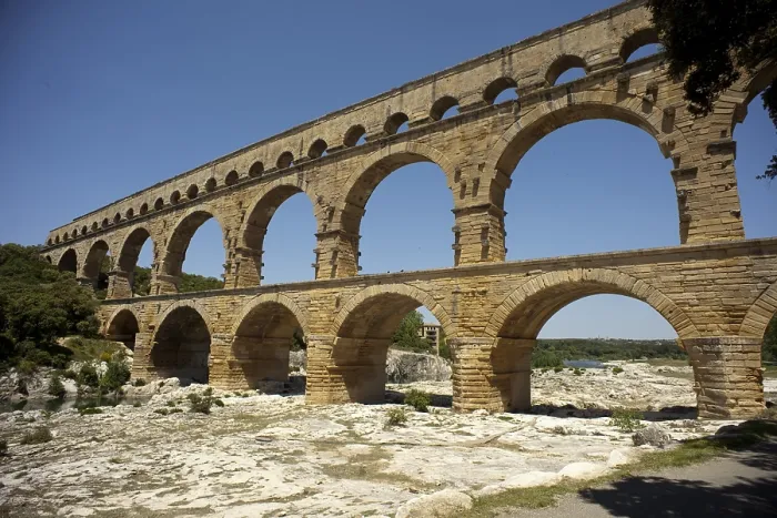 Framed Print : FRANCE. Vers-Pont-du-Gard. Roman aqueduct and bridge on river Gard (Pont du Gard). Built in 1st AD. - Paul Maeyaert / Iberfoto / Everett Collection (123833)**US SALES ONLY** Framed Print : FRANCE. Vers-Pont-du-Gard. Roman aqueduct and bridge on river Gard (Pont du Gard). Built in 1st AD. - Paul Maeyaert / Iberfoto / Everett Collection (123833)**US SALES ONLY**