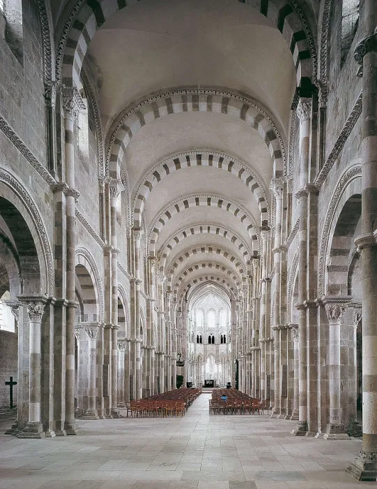 Framed Print : FRANCE. Vzelay. Basilica of St Mary Magdalen. Central nave. Romanesque art. Architecture. AISA / Everett Collection**US SALES ONLY** Framed Print : FRANCE. Vzelay. Basilica of St Mary Magdalen. Central nave. Romanesque art. Architecture. AISA / Everett Collection**US SALES ONLY**