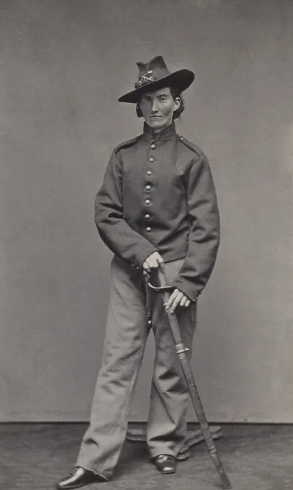 Framed Print : Frances Clalin Clayton, (Frances L. Clalin) disguised herself as a man named Jack Williams, to fight in Missouri, during the US Civil War