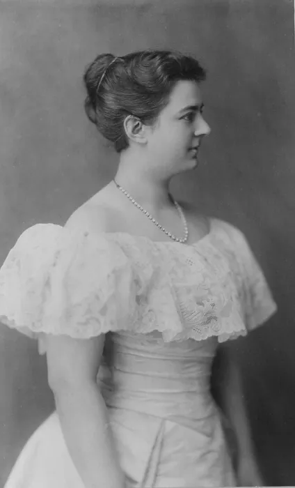 Framed Print : Frances Folsom Cleveland (1864-1947), the youngest First Lady married 49 year old President Grover Cleveland (1837-1908) in 1886
