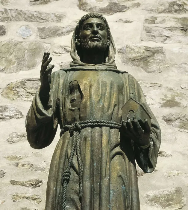 Framed Print : FRANCIS OF ASSISI, Saint (1182-1226). Sculpture on bronze. SPAIN. EXTREMADURA. CACERES. Guadalupe. Royal Monastery of Our Lady of Guadalupe Framed Print : FRANCIS OF ASSISI, Saint (1182-1226). Sculpture on bronze. SPAIN. EXTREMADURA. CACERES. Guadalupe. Royal Monastery of Our Lady of Guadalupe