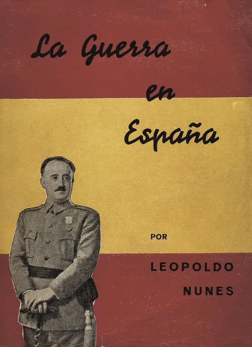 Framed Print : FRANCO BAHAMONDE, Francisco (1892-1975). Portrait of Franco by Jaln Angel for the front page of 'La Guerra en Espaa' (The War in Spain). Ediciones Imperio (1937)