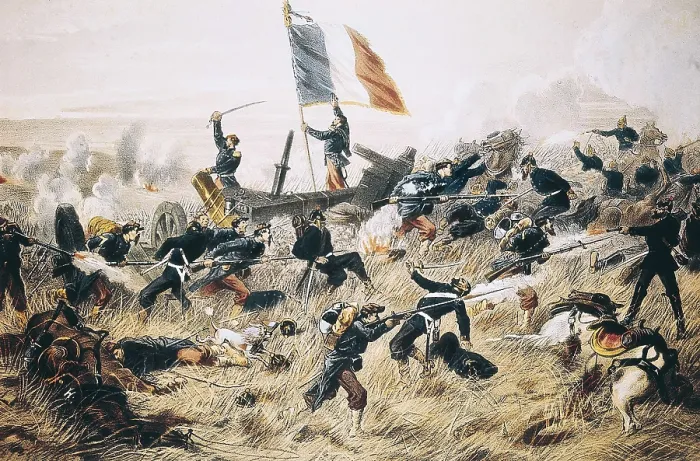 Framed Print : Franco-Prussian War. Battle of Gravelotte (1870). Litography. AISA / Everett Collection**US SALES ONLY** Framed Print : Franco-Prussian War. Battle of Gravelotte (1870). Litography. AISA / Everett Collection**US SALES ONLY**