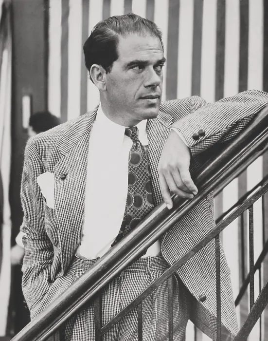 Framed Print : Frank Capra, film director, aboard the SS Rex arriving from Italy to New York, June 24, 1937. (BSLOC_2015_14_169)