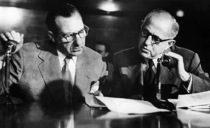 Framed Print : Frank Costello during Kefauver Committee hearings in NYC Framed Print : Frank Costello during Kefauver Committee hearings in NYC
