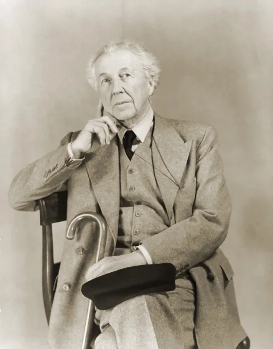 Framed Print : Frank Lloyd Wright (1867-1959), American architect in 1938 portrait