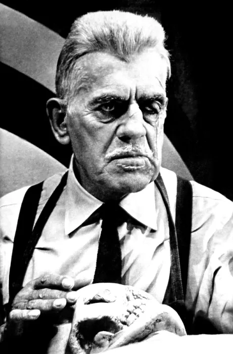 Framed Print : FRANKENSTEIN 1970, Boris Karloff, 1958