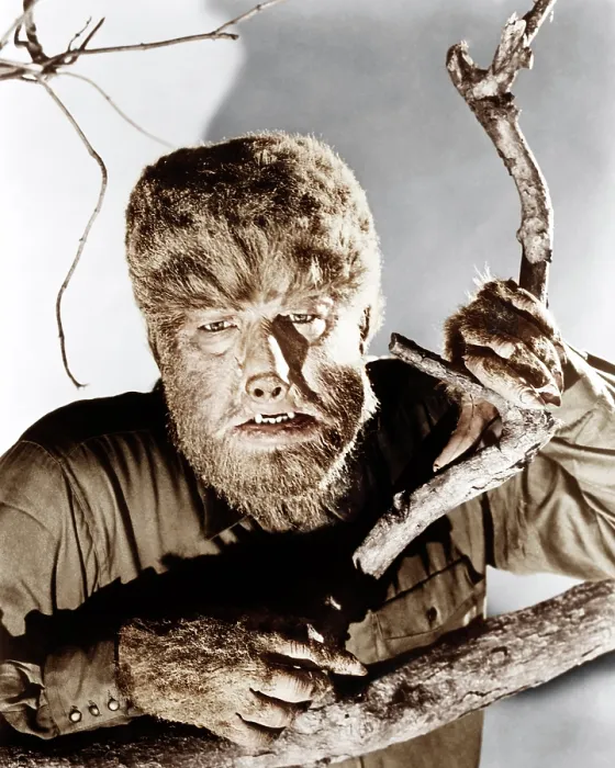 Framed Print : FRANKENSTEIN MEETS THE WOLF MAN, (aka FRANKENSTEIN MEETS THE WOLFMAN), Lon Chaney, Jr. 1943