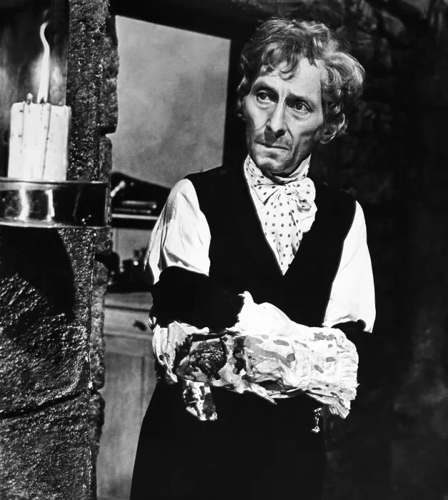 Framed Print : FRANKENSTEIN AND THE MONSTER FROM HELL, Peter Cushing, 1974 Framed Print : FRANKENSTEIN AND THE MONSTER FROM HELL, Peter Cushing, 1974