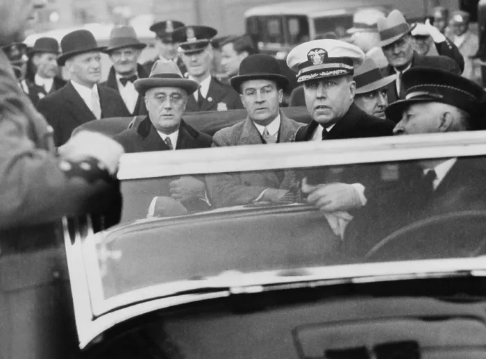 Framed Print : Franklin D. Roosevelt, arriving in Washington to confer with President Hoover, during the interregnum between the Nov. 1932 and March 1933 inauguration. In a letter of Feb Framed Print : Franklin D. Roosevelt, arriving in Washington to confer with President Hoover, during the interregnum between the Nov. 1932 and March 1933 inauguration. In a letter of Feb