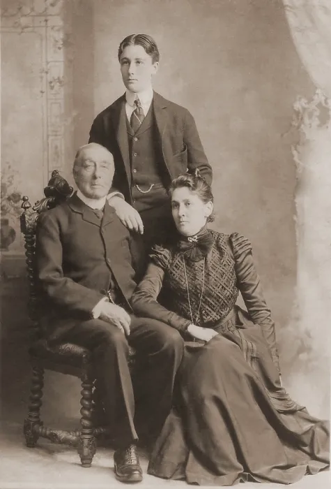 Framed Print : Franklin Roosevelt with his mother and father a formal portrait in Poughkeepsie N.Y. Ca. late 1890s Framed Print : Franklin Roosevelt with his mother and father a formal portrait in Poughkeepsie N.Y. Ca. late 1890s