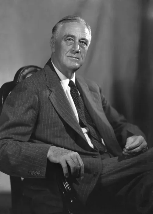 Framed Print : Franklin Roosevelts official 1944 campaign portrait, by Leon A. Perskie. Taken at Hyde Park on August 21, 1944 (BSLOC_2016_14_190)