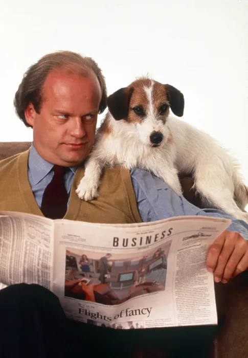 Framed Print : FRASIER, Kelsey Grammer, with Moose, (1993-2004)