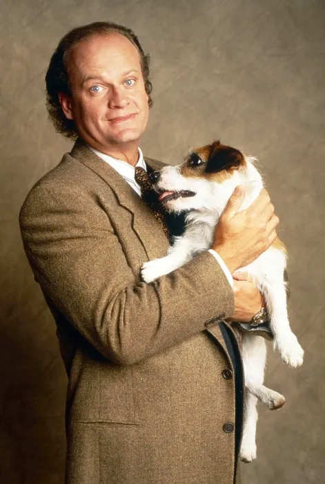 Framed Print : FRASIER, Kelsey Grammer, and Moose, as Eddie, (1993-2004)