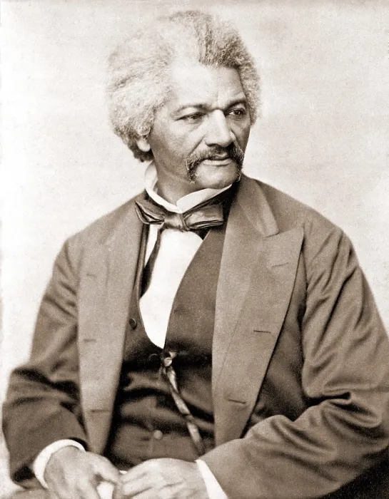 Framed Print : Frederick Douglass (1818-1895), former slave and abolitionist broke whites stereotypes about African Americans in the decades prior to the U.S. Civil War