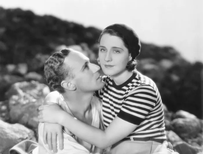 Framed Print : A FREE SOUL, from left, Leslie Howard, Norma Shearer, 1931