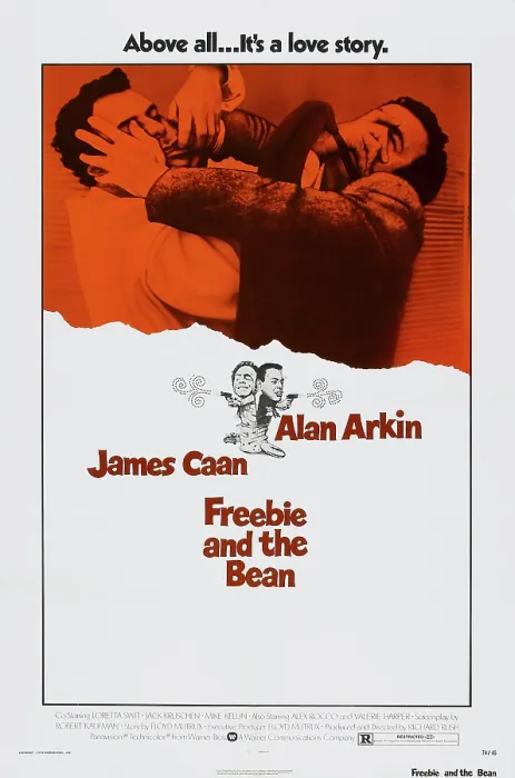 Framed Print : FREEBIE AND THE BEAN, US poster, from left: Alan Arkin, James Caan, 1974 Framed Print : FREEBIE AND THE BEAN, US poster, from left: Alan Arkin, James Caan, 1974