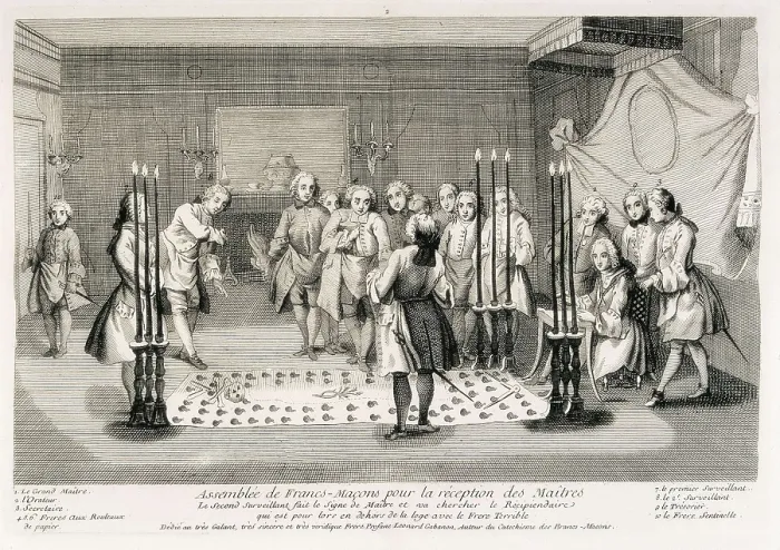 Framed Print : Freemasonry Assembly to receive the Masters (18th c.). Etching. SPAIN. Madrid. National Historical Archive of Madrid. AISA / Everett Collection**US SALES ONLY** Framed Print : Freemasonry Assembly to receive the Masters (18th c.). Etching. SPAIN. Madrid. National Historical Archive of Madrid. AISA / Everett Collection**US SALES ONLY**