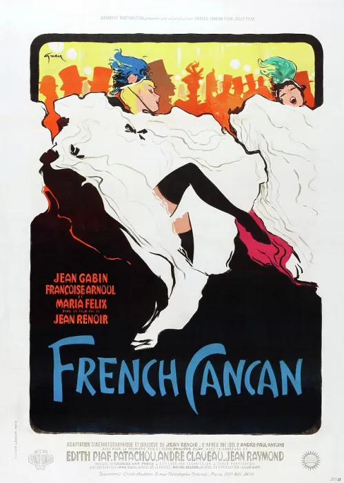 Framed Print : FRENCH CANCAN, poster art, 1955 Framed Print : FRENCH CANCAN, poster art, 1955