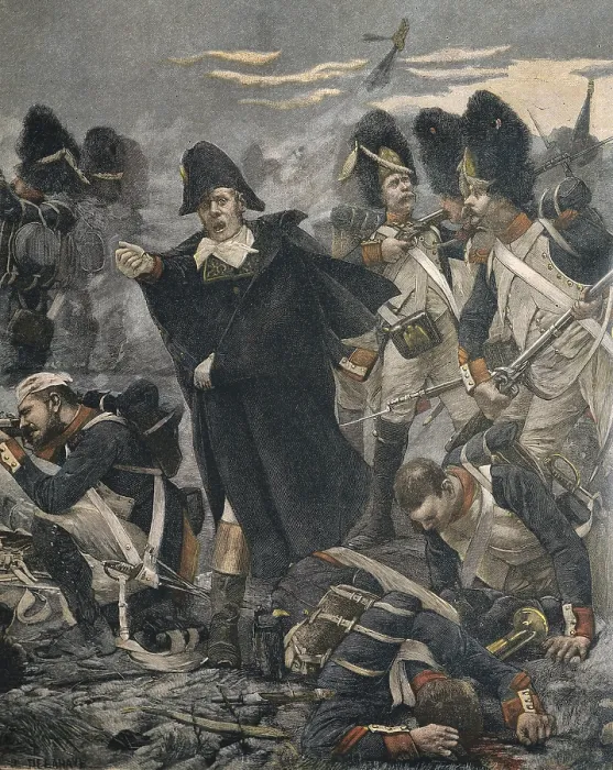 Framed Print : The french General Pierre Cambronne (1770-1842) wounded at the Battle of Waterloo of June 18, 1815