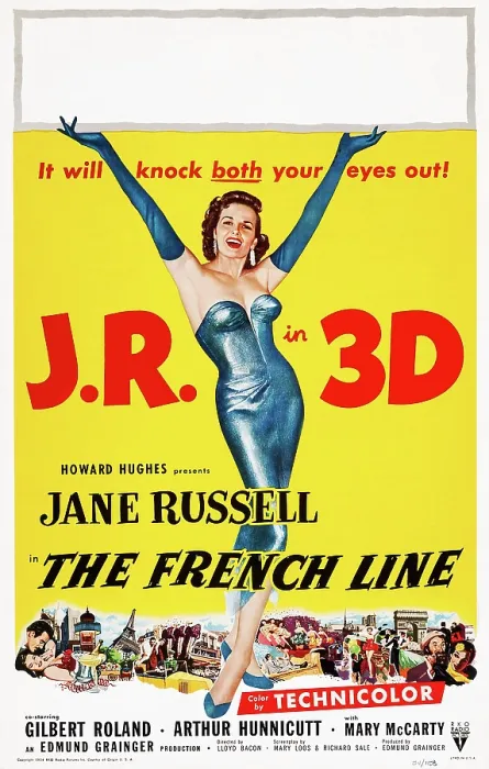 Framed Print : THE FRENCH LINE, US poster, Jane Russell, 1954 Framed Print : THE FRENCH LINE, US poster, Jane Russell, 1954