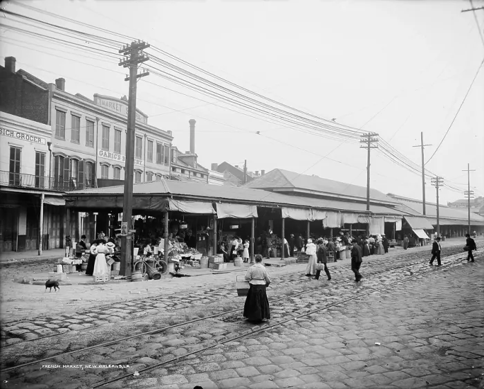 Framed Print : The French market, New Orleans, Louisiana, circa 1910