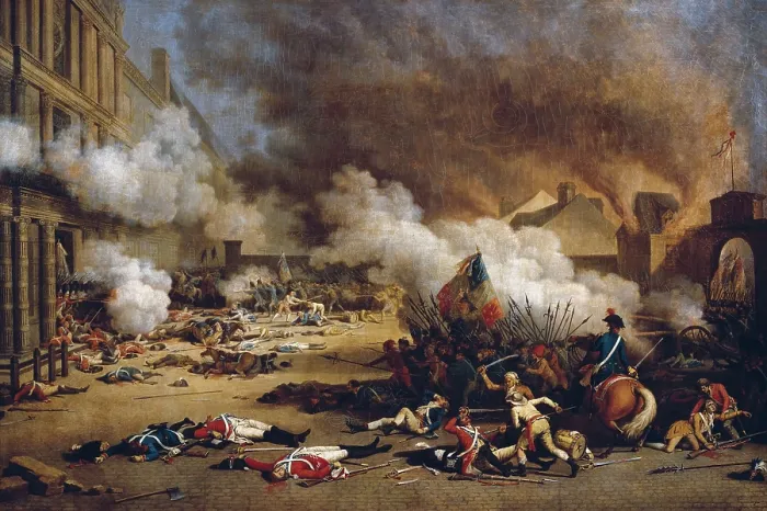 Framed Print : French Revolution (1792). Assault on the Tuileries (August 10). Oil on canvas. FRANCE. Versailles. Palace of Versailles. AISA / Everett Collection**US SALES ONLY**
