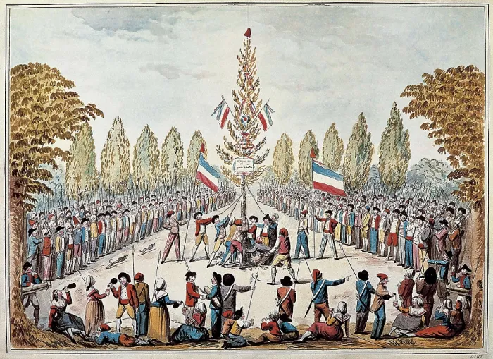 Framed Print : French Revolution. Planting the Tree of Liberty. Engraving. FRANCE. Paris. Muse Carnavalet (Carnavalet Museum). AISA / Everett Collection**US SALES ONLY**